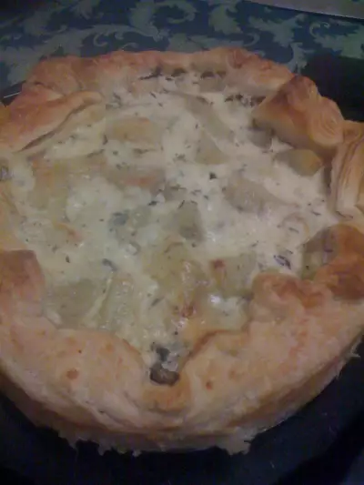 Пирог картофельный с грибами