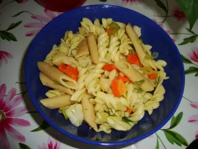 Холодный макаронный салат