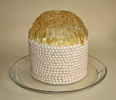 Апельсиновый торт с карамельной "шапкой".