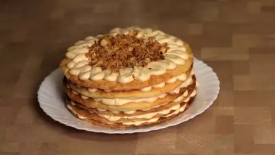 Торт наполеон крем–брюле с хрустящими коржами
