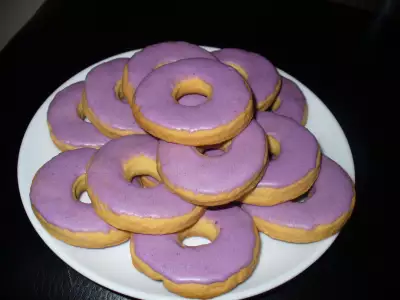 Печенье лиловые кольца