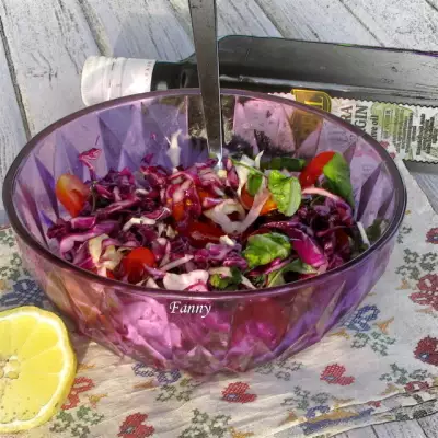 Салат из красной капусты  / kırmızı lahana salatası