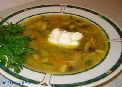 Суп лапша с овощами -2