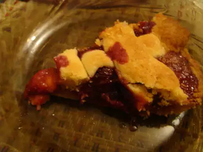 Открытый пирог с ягодами