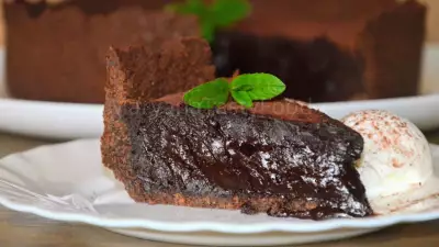 шоколадно-трюфельный пирог