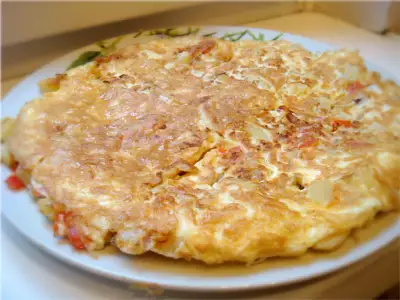 Tortilla española с соусом айоли