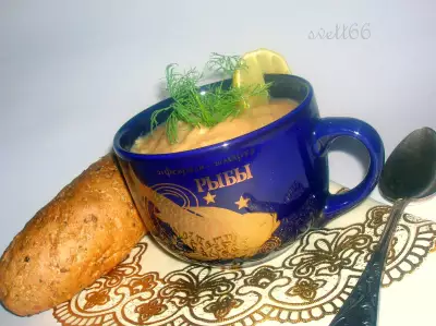 Советский  суп из консервированной горбуши на новый лад ( конечно вариант)