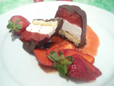 Фруктово-шоколадный десерт для виктории сергеевны