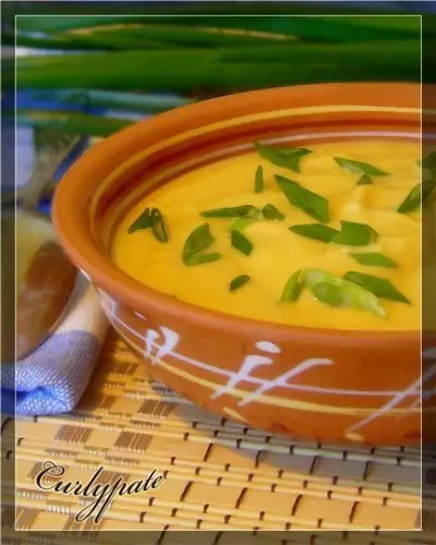 Сливочный крем-суп из корня сельдерея