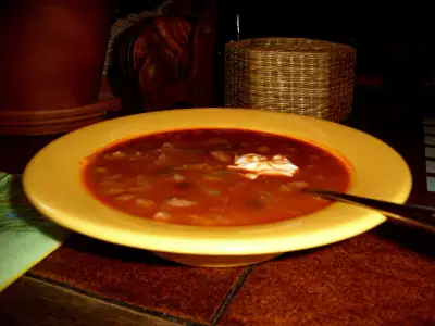 Суп- фасоль с капустой по венгерски- szabolcsi káposztás paszuly leves