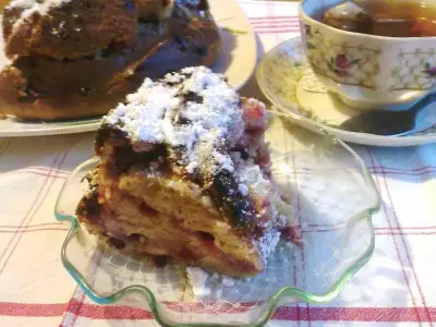 Шведский пряничный кекс с брусникой