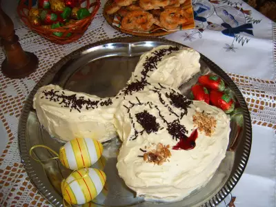Nyuszi torta- торт зайчик