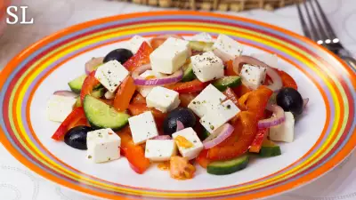 Греческий салат по классическому рецепту!