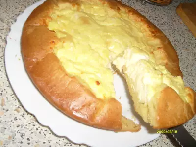 Пирог сырно-творожный.