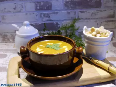 Суп пюре с печеными овощами дачный