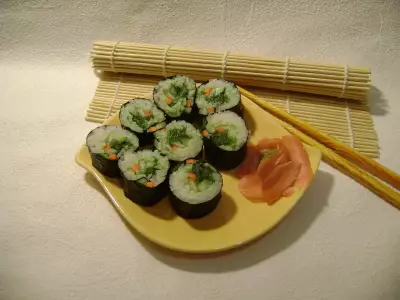 Вегетарианские суши для зайки «нам нет преград!»