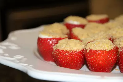 Чизкейк в клубнике cheesecake stuffed strawberries