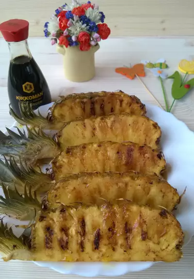 Глазированный запеченный ананас