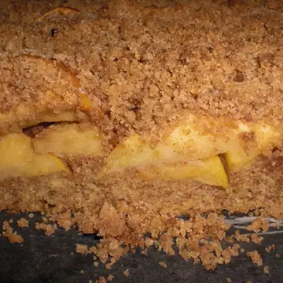 Яблочный пирог из цельнозерновой муки