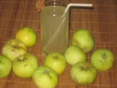 Яблочный компотик с лимоном и мятой