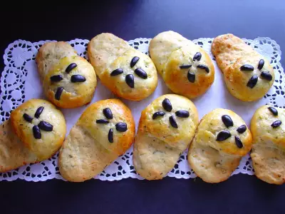 Турецкие тапочки булочки с оливками