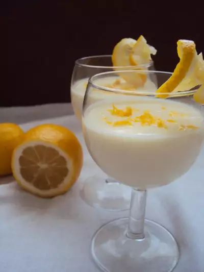 Освежающий лимонный десерт lemon posset