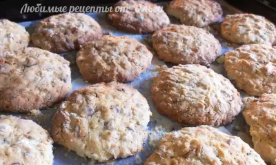 Овсяное печенье домашнее. простой рецепт с шоколадом и изюмом (с орехами, цукатами, сухофруктами)