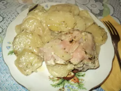 Мясо с картофелем бонжур