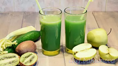 Фреш "зелёный". витаминный напиток. видео