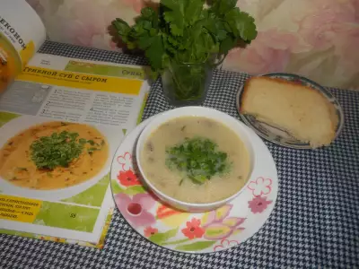 Грибной суп с сыром