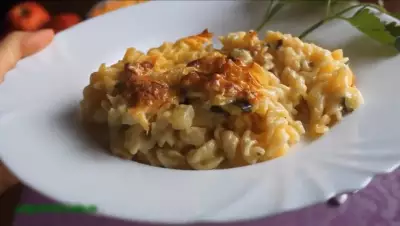Запеканка из макарон в сырно-сливочном соусе