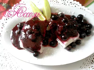 Десерт из смородины и черники вlueberry