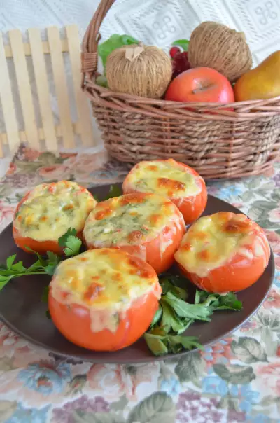 Запеченные фаршированные томаты (фм "кулинарные фантазии")