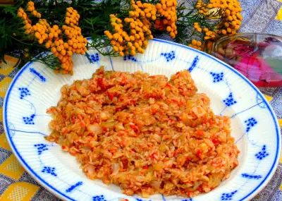 Лаханоризо (рис с капустой по-гречески)