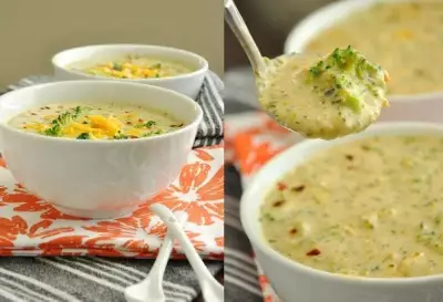 Сливочно-сырный суп с брокколи и специями