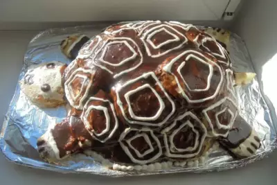 Пряничный торт «Черепаха» без выпечки фото