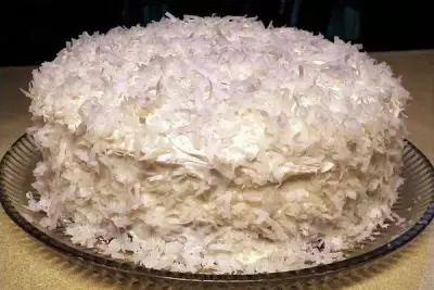 Домашний торт рафаэлло на скорую руку