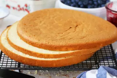 Бисквитные ванильные коржи для торта