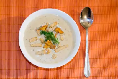 Крем-суп «Простой» с грибами и плавленым сыром