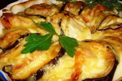 Диетическая индейка с овощами под сыром