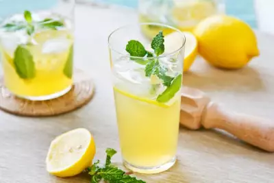 Натуральный мятный лимонад на скорую руку