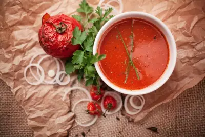 Индийский томатный суп с чили