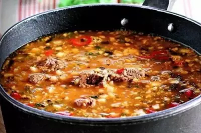 Грузинский острый суп «Харчо»