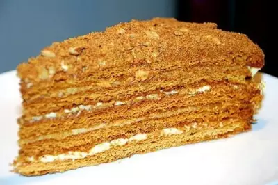 Торт с медом и заварным кремом «Рыжик»