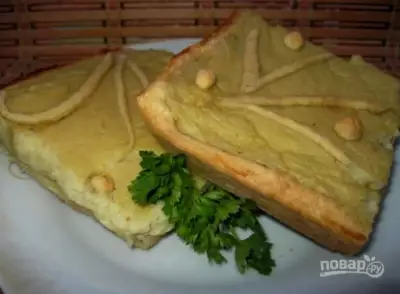 Пирог с картофельным пюре