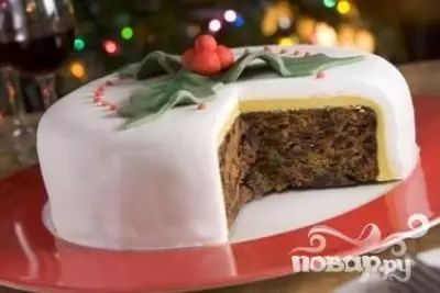 Английский рождественский пирог с коньяком