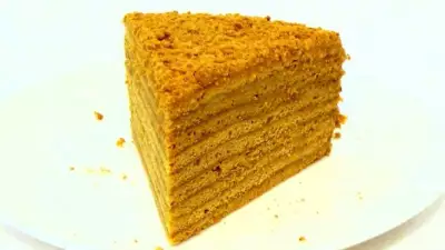 Торт "Рыжик" с заварным кремом фото