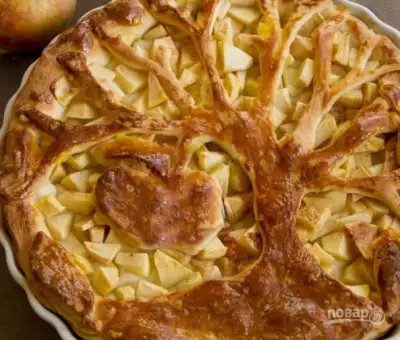 Пироги с яблоками из дрожжевого теста фото