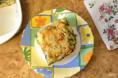Пирог с кабачками и зеленью