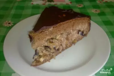 Торт с черносливом и грецким орехом фото